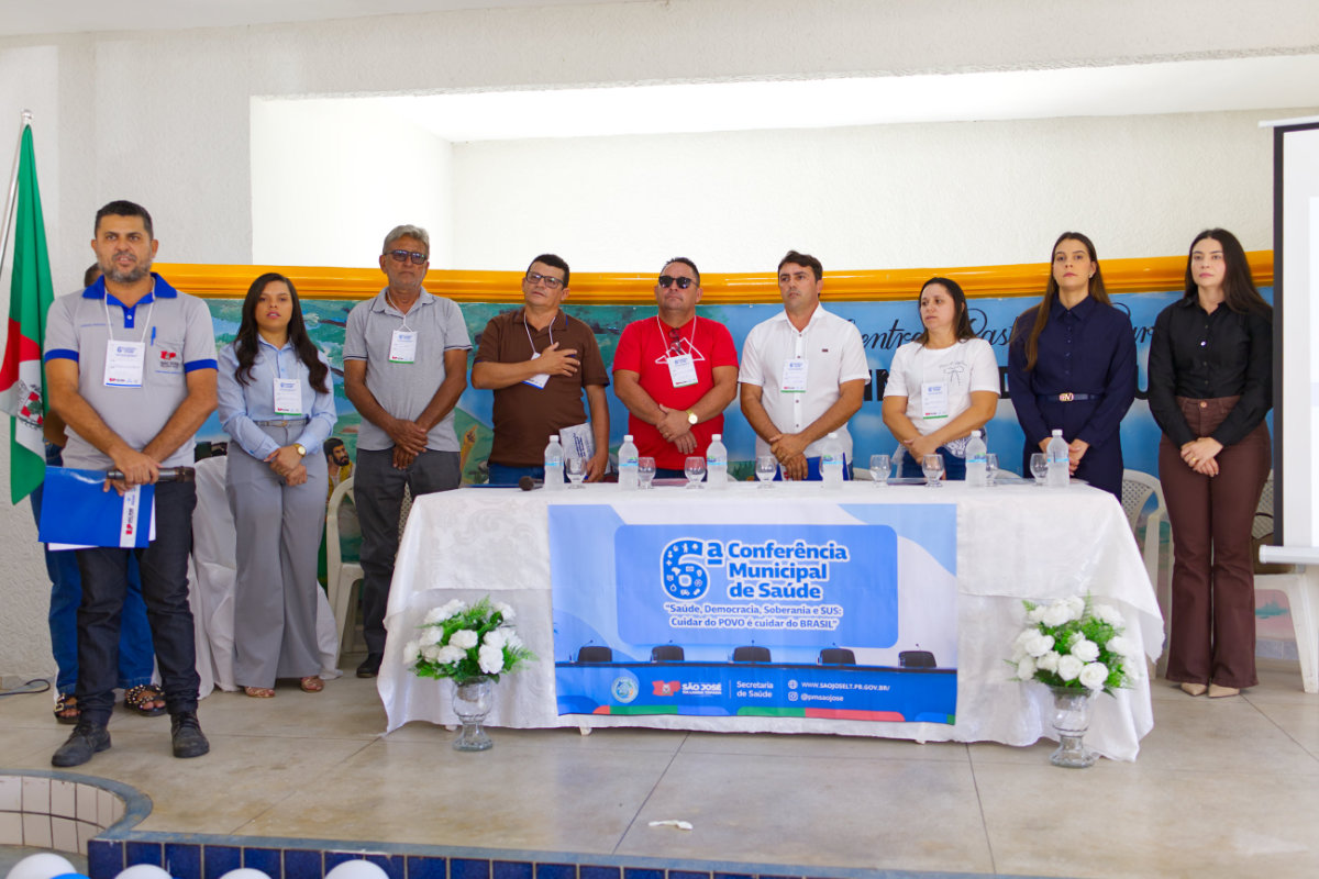 Prefeitura de São José da Lagoa Tapada realiza a 6ª Conferência Municipal de Saúde e apresenta balanço das ações desenvolvidas em 2025